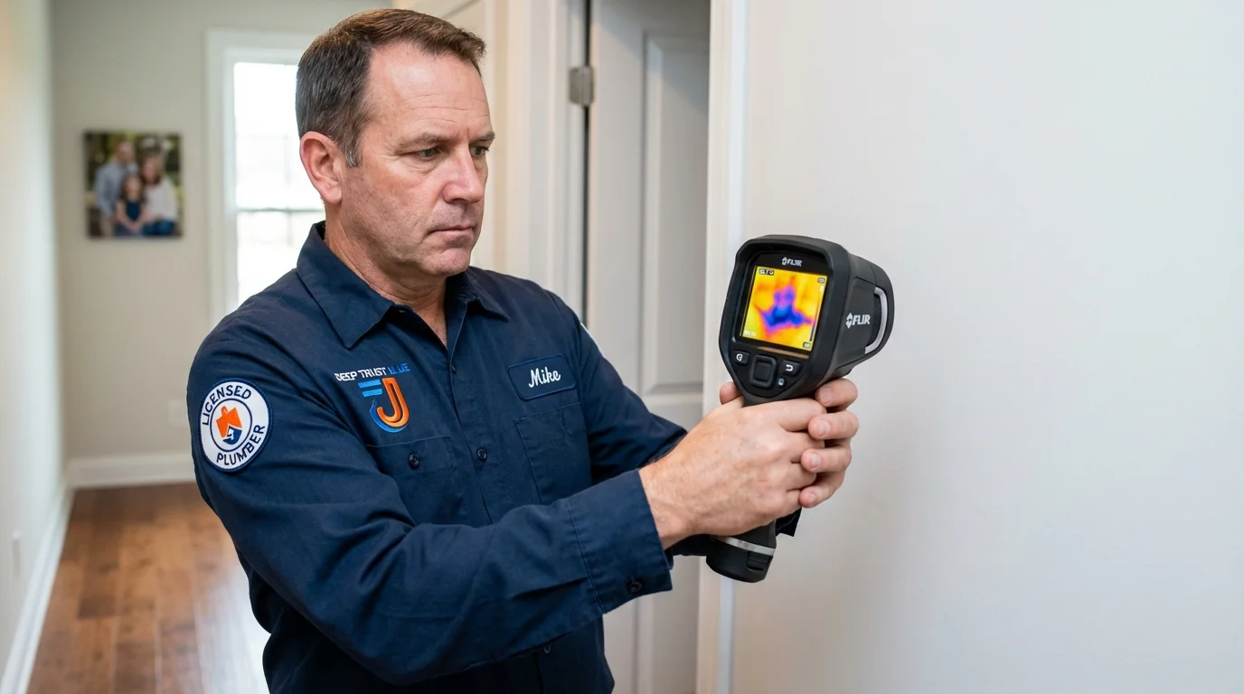 Thermal imaging leak detection by Johns Plumbing LLC in Phelan